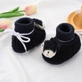 thumbnail image 3 of kamemir Baby Shoes Baby Boys Girls Ankle Sneakers Soft Rubber Sole Anti-Slip Toddler Wedding Uniform Dress Shoes(Black,6-9Months), 3 of 6