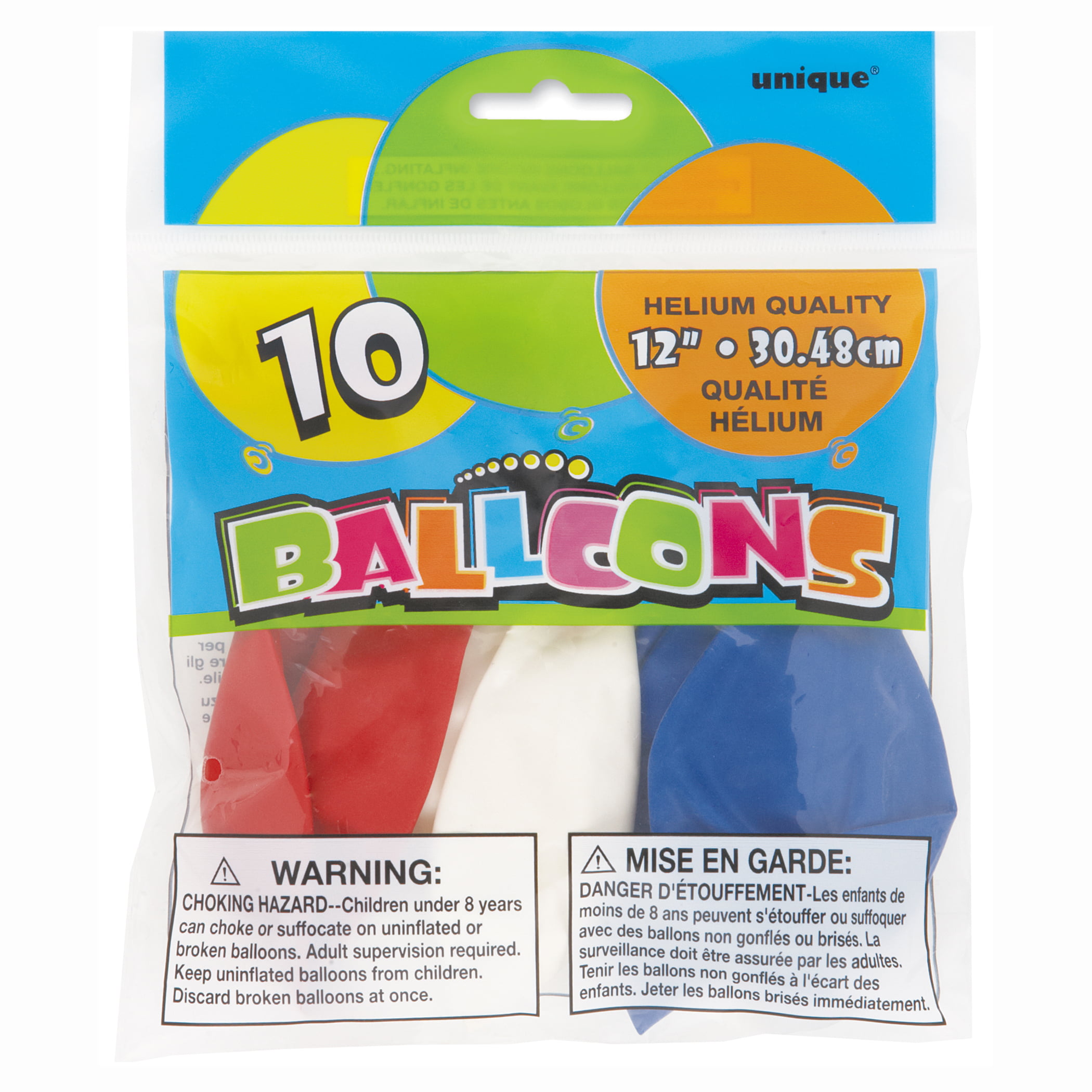 Multi Coloured 12" Star Balloons x 6 