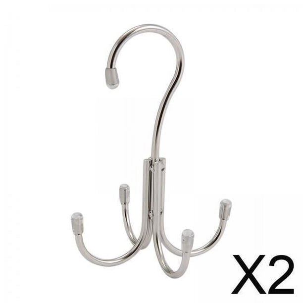 2xCloset Cinturón Colgador Cinturón Soporte Bufanda Corbata Rack 4 Cinturón Resistente Soporte Para Sombrero