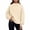 Beige, variant on Oversized Sweatshirt for Women Winter Comfy Long Sleeve Pullover Tops Warm Fleece Mock Neck Solid Color T-Shirts