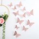 thumbnail image 5 of Calcomanías de pared Bewildely 12 piezas 3D papel Oro rosa, 5 of 6