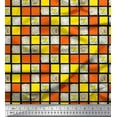 thumbnail image 1 of Soimoi Cotton Cambric Fabric Geometric Square,Text & Bear Face Kids Print Fabric by The Yard 42 Inch Wide, 1 of 3