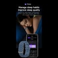 thumbnail image 3 of Pulsera Inteligente de Salud y Actividad Física, Sin Pantalla, para Hombres y Mujeres, con Monitor de Ritmo Cardíaco, Color Azul, 3 of 5