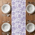 thumbnail image 6 of Purple Flowers Table Runner - 70 Inch Long, Kitchen Dining Table Runner Dresser Scarves, Botanical Floral Vintage Wildflower Farmhouse Decor for Coffee Tables Wedding Party Banquet, 6 of 8