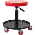 thumbnail image 1 of Torin Atrhl6201B Asiento De Garaje/Taller Con Ruedas Neumáticas De Alta Resistencia: Taburete Mecánico Acolchado Ajustable Con Bandeja De Almacenamiento Para Herramientas, Color Rojo, 1 of 5