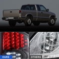 thumbnail image 6 of 1 Pair LED Tail Lights for Chevrolet S10 Pickup 1994-2004,Rear Lamp Assembly Replacement 1994-2004 GMC Snoma,1996-2000 Isuzu Hombre,Chrome Housing & Smoked Lens, 6 of 7