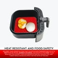 thumbnail image 3 of Silicone Air Fryer Liners Food-Grade Silicone Mat Easy to Clean & Food-Grade 7.5 inch Red, 3 of 6