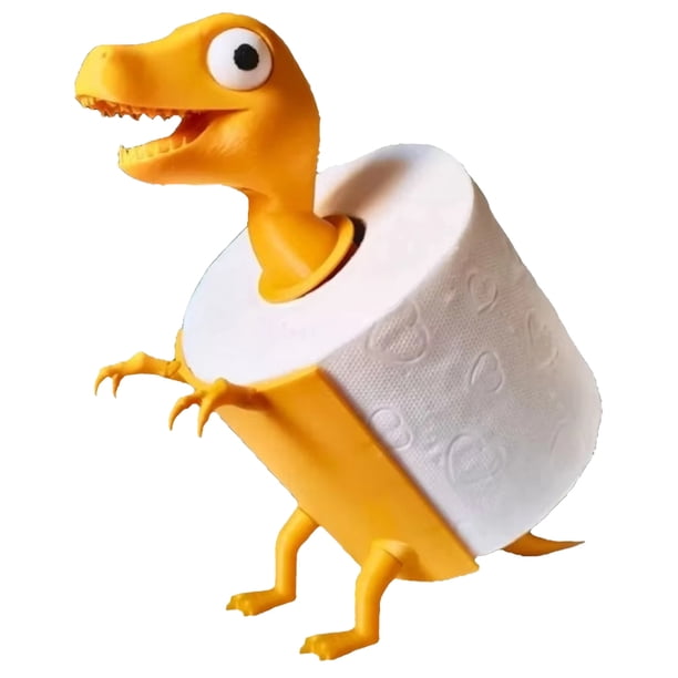 Soporte Toalla Papel para Higiénico Dibujos Animados Dinosaurios Estampados