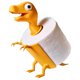 thumbnail image 1 of Soporte Toalla Papel para Higiénico Dibujos Animados Dinosaurios Estampados, 1 of 9