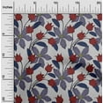 thumbnail image 2 of oneOone Polyester Spandex Red Fabric Floral Retro Sewing Craft Projects Fabric Prints By Yard 56 Inch Wide, 2 of 5