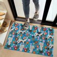 thumbnail image 2 of Dog with Pioneer Flower Door Rugs,Washable Non Slip Door Mats Indoor,Decorative Door Mats,Entry Mat Indoor for Entrance,Bedroom,Kitchen,Bathroom,20"x32", 2 of 6