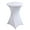 White, variant on Pedty Table Cloth,Cocktail Tablecloth*1 Piece,Cocktail Solid Color Polyester Round Banquet Stretch Table Cover (60Ã110Cm) White