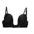 thumbnail image 4 of Fullness Deep Plunge V Shape Women's Push up Convertible V Bra, Size, 38D-Black, 4 of 8