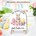 thumbnail image 4 of Wooden Easter Decor, Cute Table Ornaments for Living Room, Bedroom, Shelf and Desktop Display, Natural Wood Finish, 4 of 5