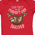 thumbnail image 4 of Inktastic Our 1st Mothers Day Together Cute Mom and Baby Sloth Boys or Girls Baby Bodysuit, 4 of 5