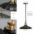 thumbnail image 3 of FSLiving 3-Lights 100 Lumens Multi-Function Led Remote Control Battery Run Indoor No Cord Umbrella Shade Pendant Light for Aisle Bedroom Laundry Loft-Easy Installation, Dimmable,Battery Not Included, 3 of 6