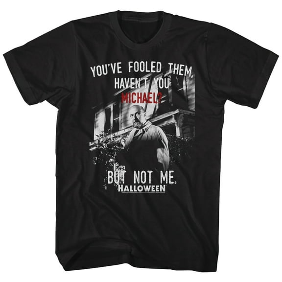 Halloween Not Me Black Adult T-Shirt