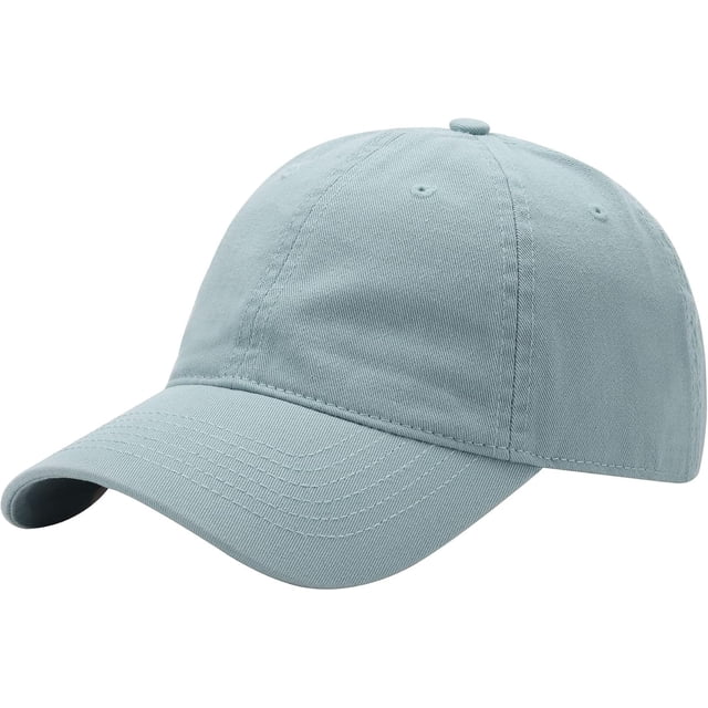 Plain Washed Baseball Cap - Retro Adjustable Cotton Hat, Vintage Structured Golf Dad Cap for Men Women