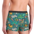 thumbnail image 4 of Kdxio Men's Boxer Briefs with Jungle Animals Print - Comfortable and Breathable Underwear for Everyday Wear, 4 of 7