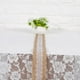 thumbnail image 1 of ZPSHYD Cinta de Camino de Mesa de arpillera, 6 Tipos de Cinta de arpillera de Yute Natural con Encaje Blanco Estilo rústico decoración Artesanal para Fiesta de Boda(6), 1 of 5