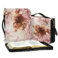 thumbnail image 3 of FOR U DESIGNS Cherry Blossom Bible Case Bag Highland Cow Bible Cases for Woman with Zipper PU Leather Bible Bag Size 2X-Large Portable Bible Case Bag Book Carrying Case Bible Protector Case, 3 of 7