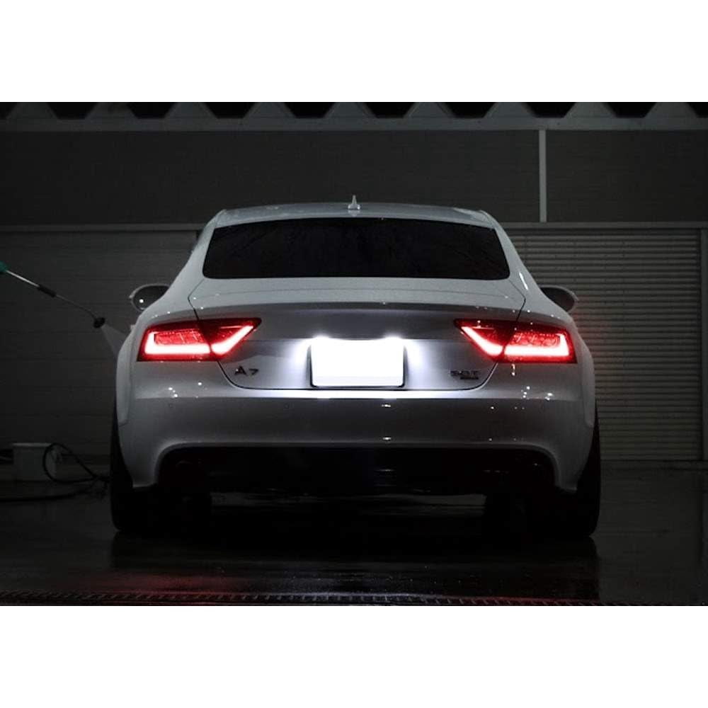 Xenon White 3W Full LED License Plate Light Kit For Volkswagen: Jetta Passat Touareg, For Audi: A1 A6 A7 Q5 TT w/ Canbus Error Free Decoders