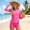 Hot Pink, variant on Girls' Rash Guard Swimsuits Size 14, Long Sleeve Surfing Beach 2 Piece Kids' Swimwear Bathing Suit Hot Pink Size 14
