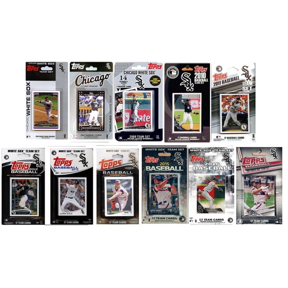 C&I Collectables MLB Chicago White Sox 11 Ensembles de Cartes à Collectionner sous Licence Différentes