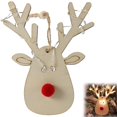 thumbnail image 3 of Billuyoard 5 uds lámpara de decoración de Reno de 10 LED festivo ambiente luz cadena lámpara Hada luz alce ornamento para Navidad fiesta en casa Iluminación navideña Billuyoard HA017538-00, 3 of 6