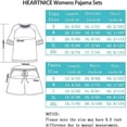 thumbnail image 2 of HEARTNICE Women Pajama Sets, Short Sleeve Loungewear Sleepwear Summer Two-Piece Pjs Sets With Pockets(Dusty Pink,M), 2 of 7
