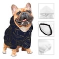 thumbnail image 3 of Balery Copper-Gold Gloss Outline Flower Sudadera con Capucha para Perros Pequeños – Ropa para Mascotas, Disfraz para Perros y Gatos, Ideal para Fiestas y Cosplay-Medium, 3 of 7