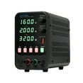 thumbnail image 1 of Riwcyla WANPTEK Bench DC PowerVariable 160V 2A Digital Display Adjustable Switching Regulated Power with Data Storage, Output Switch, USB Quick Port, Short Circuit, Encoder Adjust, 1 of 6