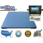 Heavy Duty Industrial Floor scale 7 x 7 / 84 30,000 lbs x 5 lb & LCD display