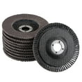 thumbnail image 1 of Disco de aletas Uxcell de 4 pulgadas, 320 grano, ruedas de lijado abrasivas con cubierta de malla de fibra, paquete de 10, 1 of 5