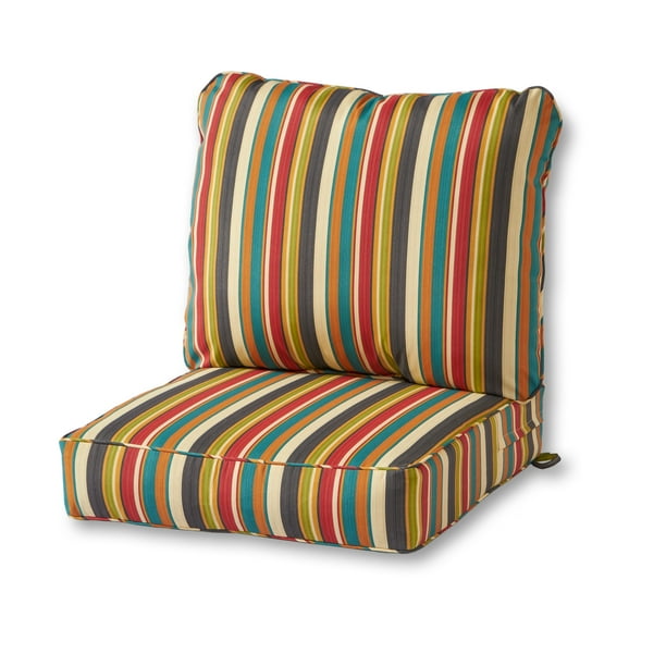 Greendale Home Fashions 2piece Sunset Stripe Outdoor Deep Seat Cushion