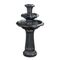 thumbnail image 3 of Teamson Home 37.8" 3-Tier Lily Birdbath Water Fountain, 3 of 10