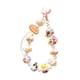 thumbnail image 2 of Llavero de cuentas, llavero, adorno colgante, pulsera, dije de cuentas, colgante, Rosa, 2 of 9