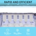 thumbnail image 4 of Portable Compact Electric Ice Cube Maker Machine, Automatic Countertop Ice Cube Maker Machine with Ice Scoop & Basket, Fast Ice Maker 44lb in 24 Hours, Self-Cleaning Ice Maker for Office Bar, T134, 4 of 15