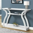 thumbnail image 2 of Pemberly Row Modern 47" Wooden Curved Base Entryway Hall Console Table in White, 2 of 5