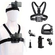 Phone Chest Mount,Chest Phone Holder for Filming,Mount Head Strap Holder Kit for Vlog/Pov,Compatible with Phone,Gopro Hero,Dji Osmo Action Cameras