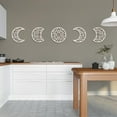 thumbnail image 6 of 1set Hollow Wood Wall Hanging Ornaments Wall Decor Door Decoration Moon Phase with Heart Pattern PapayaWhip Moon: 200x165~200x5mm 5pcs/set, 6 of 6