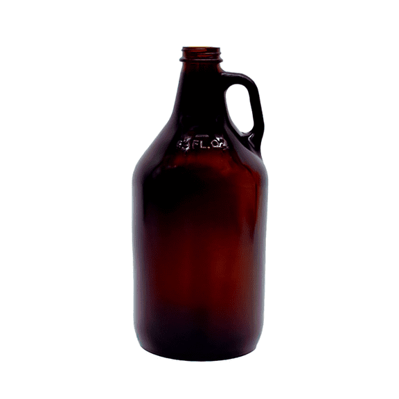 LD Carlson Amber Half Gallon Glass Jug (Single)