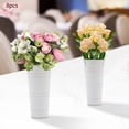 thumbnail image 3 of 8Pcs White Metal Vases Flower Vases Cylindrical Bouquet Flower Bucket Vase Stand, 3 of 13