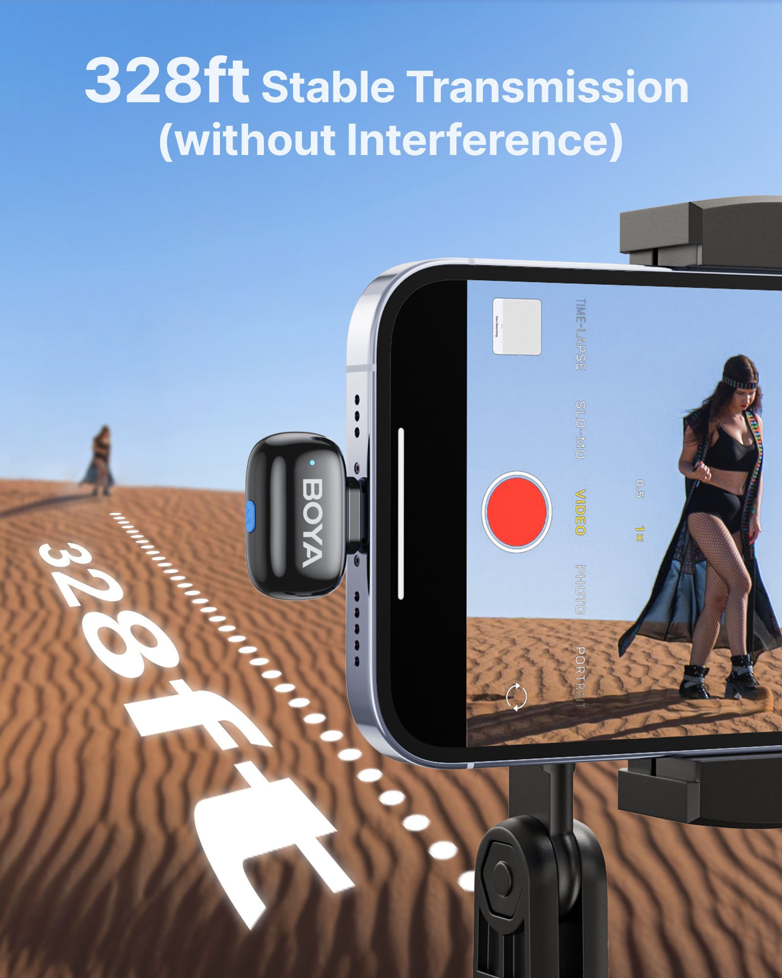 BOYA Mini 2 Wireless Lavalier Microphone for iPhone and Android photo 6