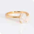 thumbnail image 3 of solitaire jewels 2.5CT Oval Moissanite Solitaire Engagement Ring For Women, 14K Rose Gold, 3 of 6