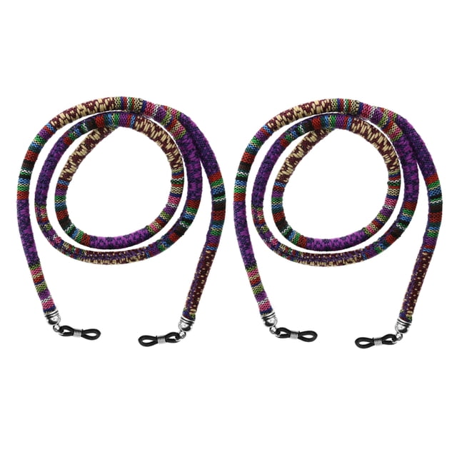 2 uds. Cuerda de ajuste Universal, retenedor deportivas, correa de soporte para de terre para adultos, 76cm Púrpura shamjiam Sujetadores de cuerda para lentes