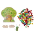 thumbnail image 1 of Juguete de cuentas de cordones de madera, juguetes coloridos para habilidades motoras finas, rompecabezas de educación temprana para bebés, juguetes para niñas y niños, 1 of 14