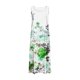 thumbnail image 4 of Vestido de Verano para las Mujeres sin Mangas Lino-Look Impreso Maxi, Suelto Fluido Y Vestido Sexy de Moda para las Mujeres, 4 of 5