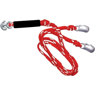 WOW Sports 4K Tow Harness Rope 12' Y-Connector for Watersports, Towables and Boating