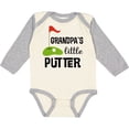 thumbnail image 3 of Inktastic Golfing Grandpa Little Putter Boys or Girls Long Sleeve Baby Bodysuit, 3 of 5